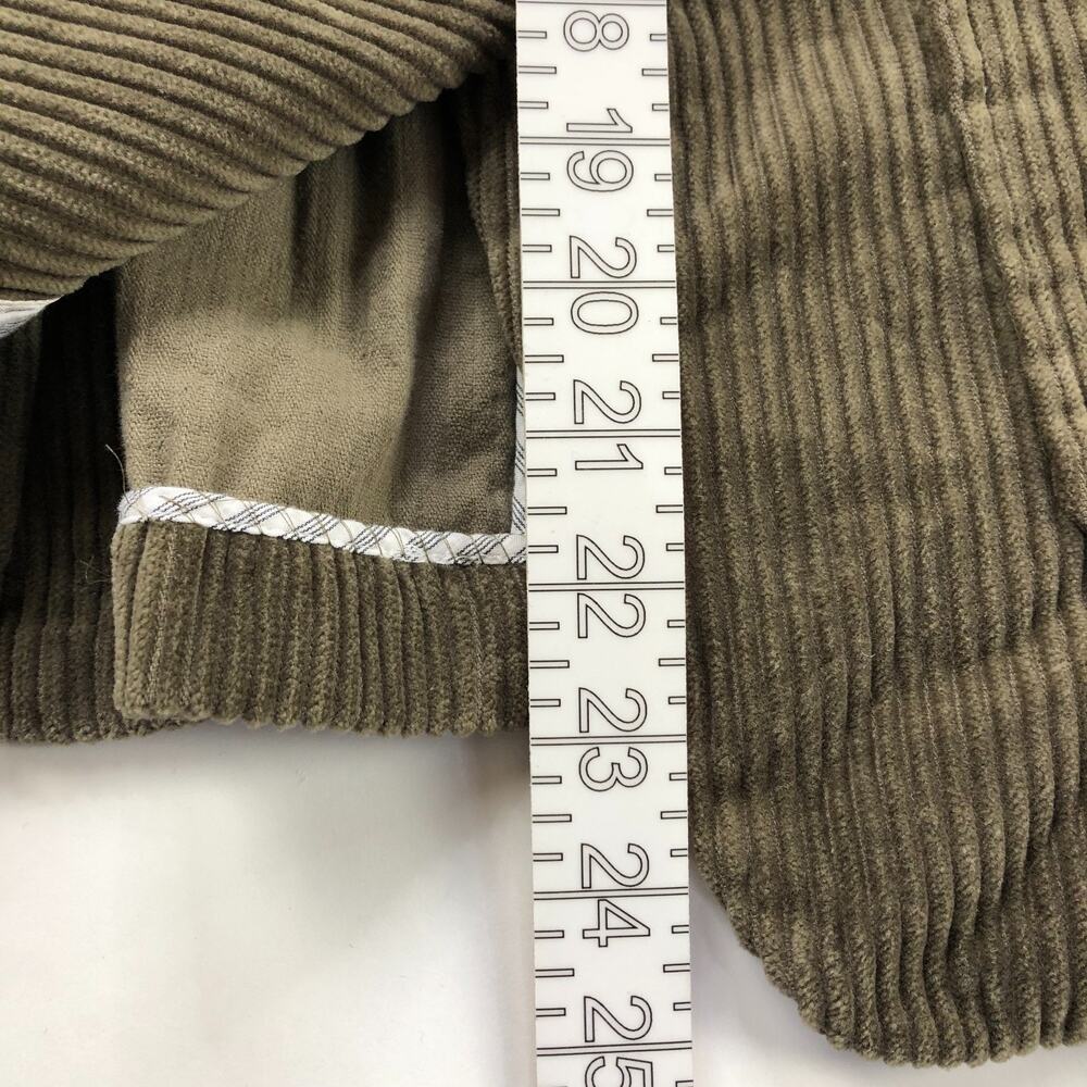 Banana Republic 16 Corduroy 100% Cotton Womens One Button Blazer Jacket Olive - Picture 4 of 13